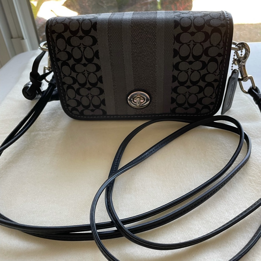 Black Coach crossbody bag